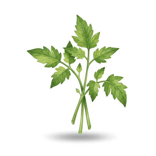 Feuilles et tiges de tomate