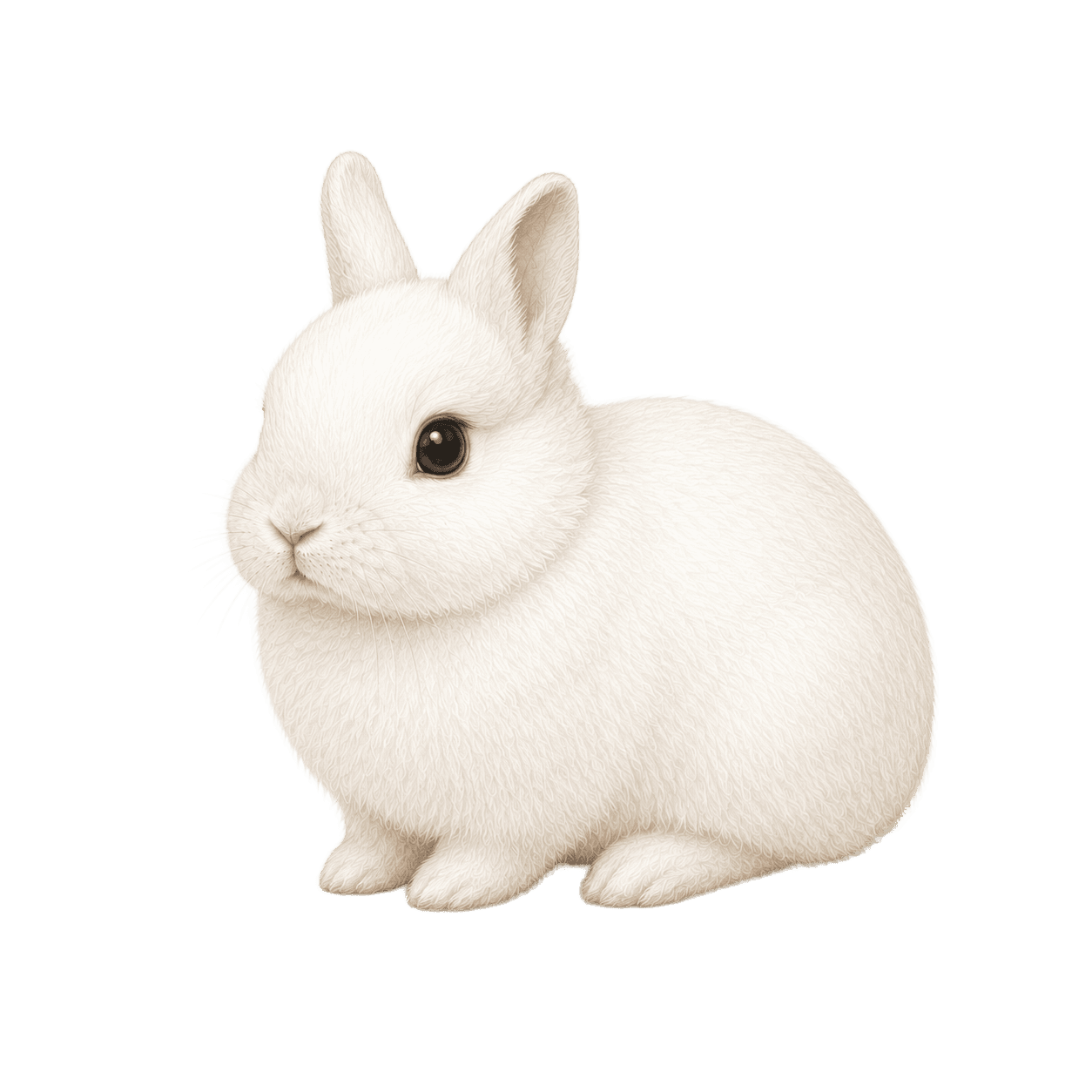 Lapin de race Hermine (Nain Polonais)