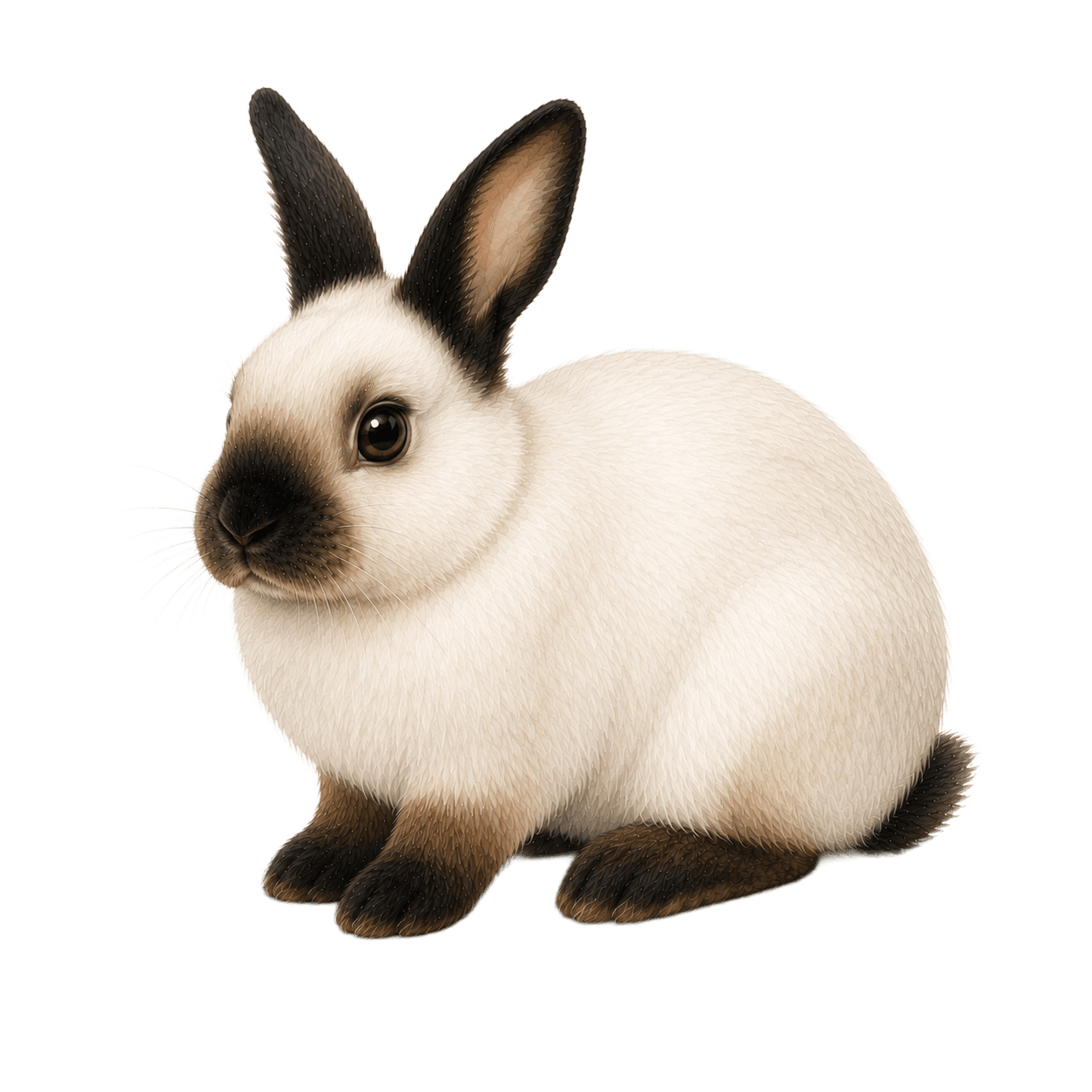 Lapin de race Himalayen (Russe)