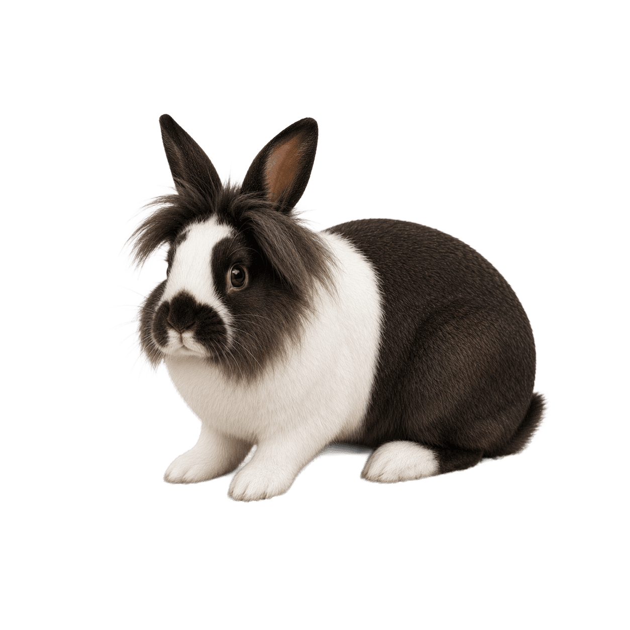 Lapin de race Tête de Lion Hollandais